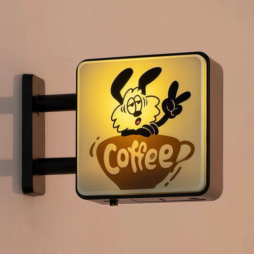 Mini LED Lightbox Fridge Magnet – Japanese Café Style