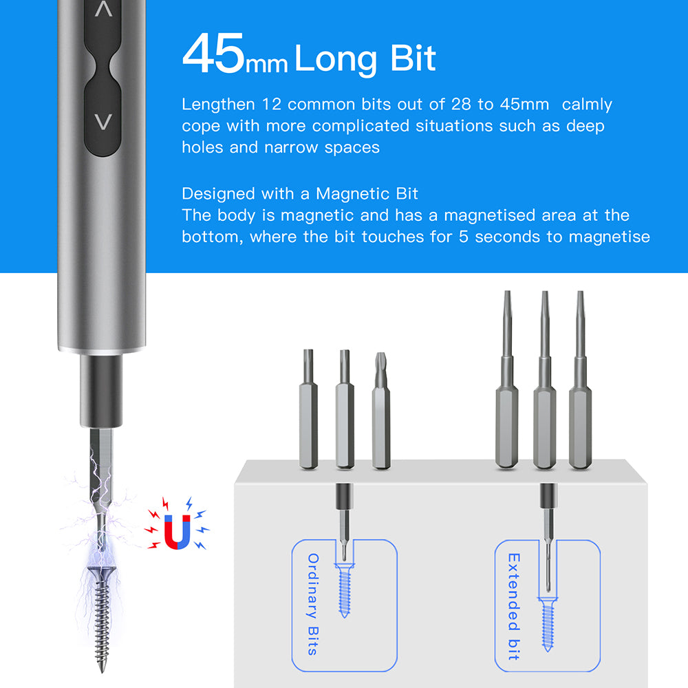 Rechargeable Electric Screwdriver Set for Phone & Watch Repair