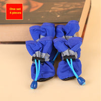 Water-Resistant Outdoor Dog Rain Boots (4 Pack)
