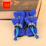 Water-Resistant Outdoor Dog Rain Boots (4 Pack)