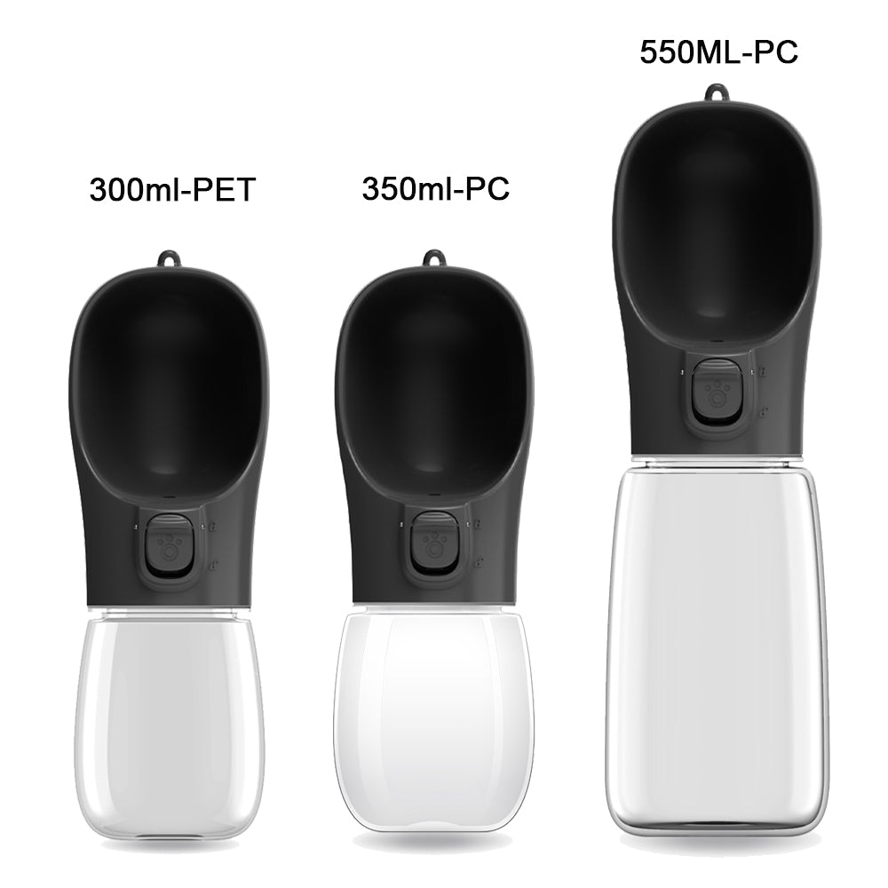 Portable Pet Water Bottle – Leak-Proof Travel Bowl (550ml)