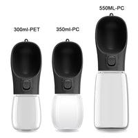 Portable Pet Water Bottle – Leak-Proof Travel Bowl (550ml)