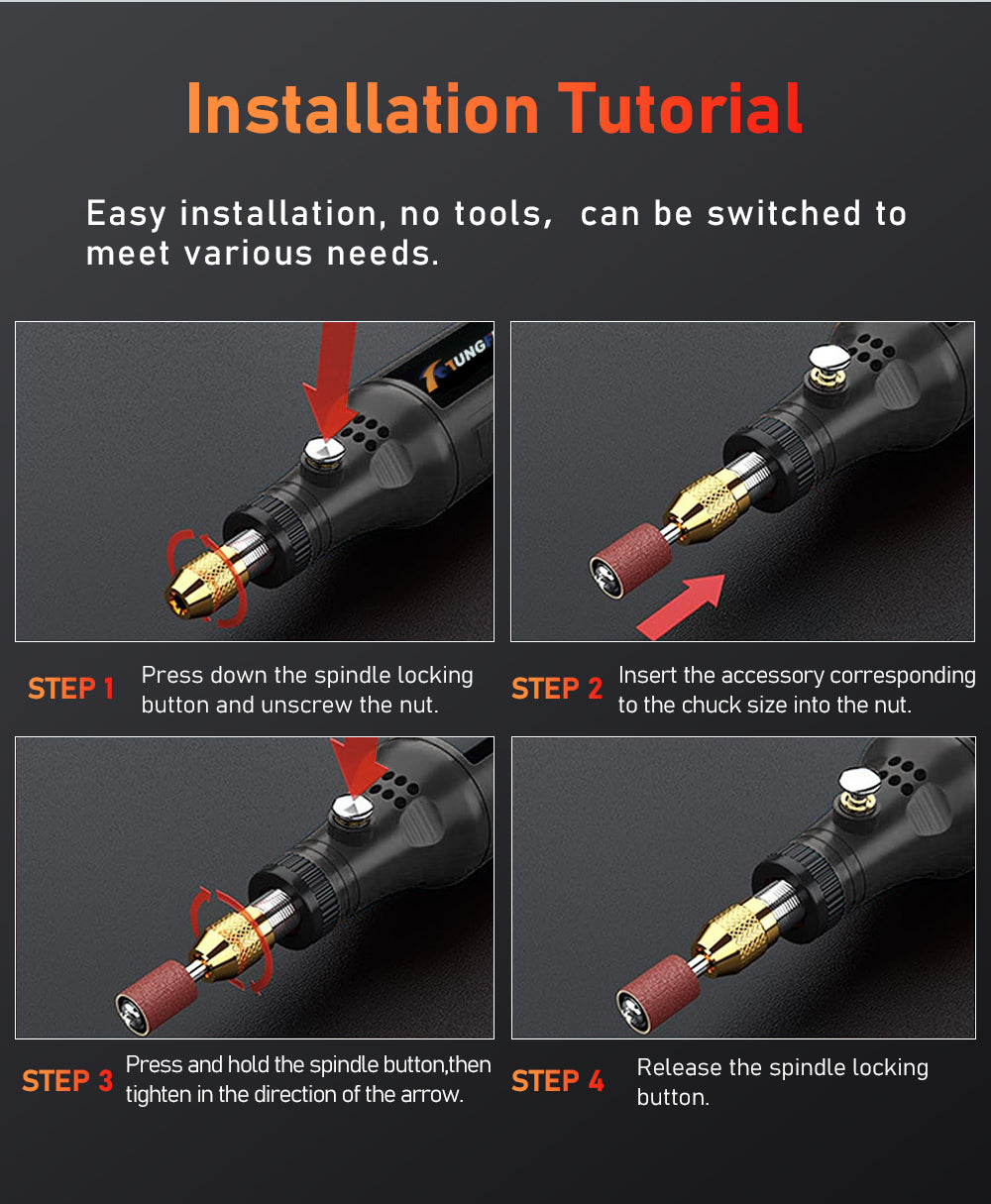 Mini USB Cordless Rotary Tool & Engraving Kit