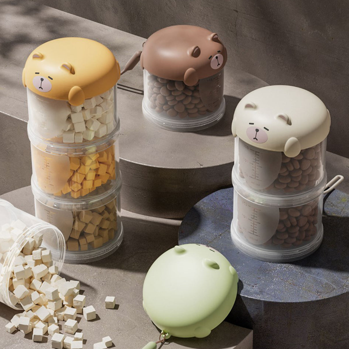 Airtight Stackable Dog Treat Jar – Portable Food Container