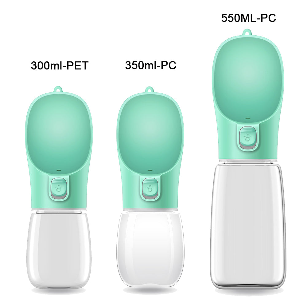 Portable Pet Water Bottle – Leak-Proof Travel Bowl (550ml)