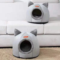 Anti-Anxiety Winter Igloo Cave Bed for Pets