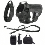 Heavy-Duty Tactical Pet Harness & Leash Set