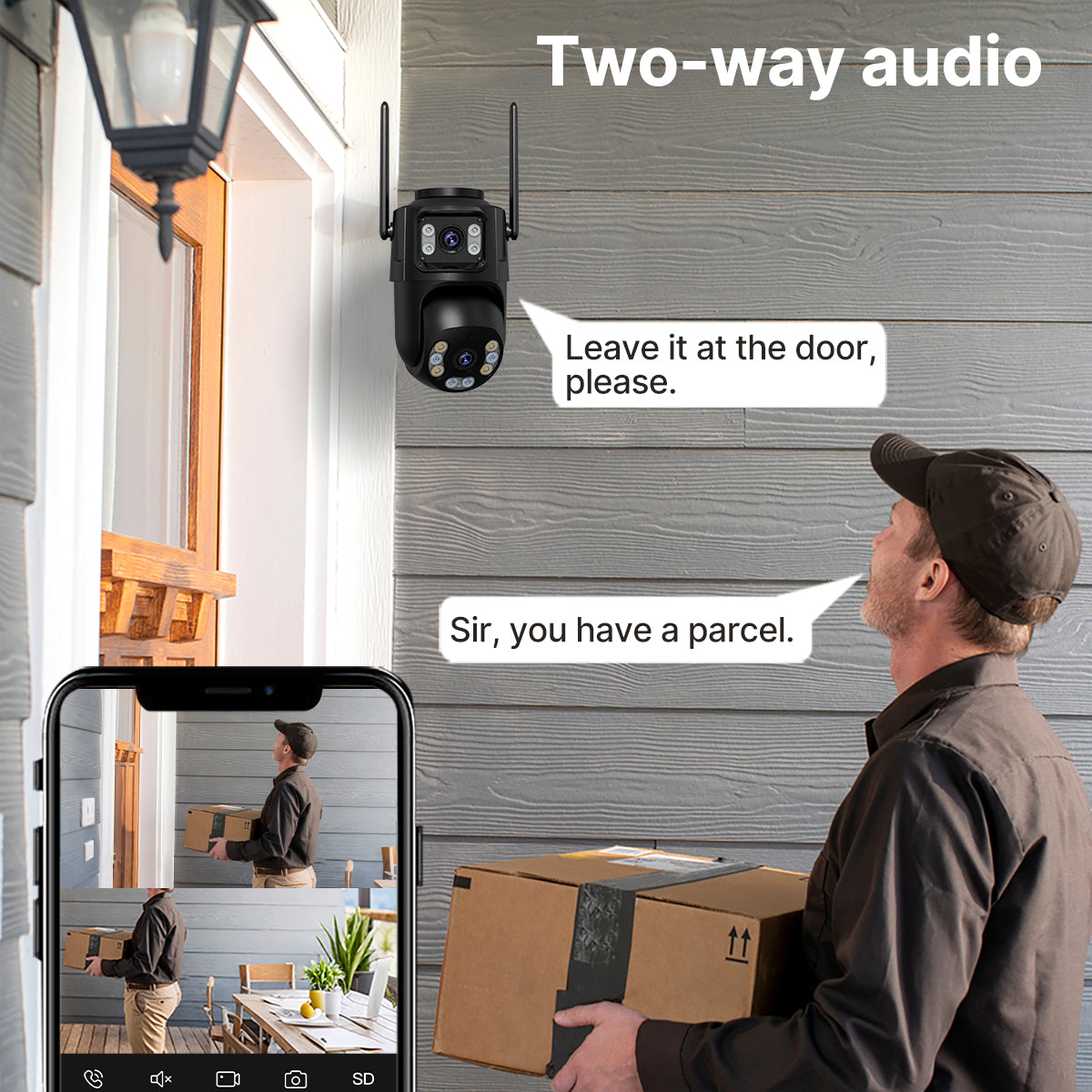 4K 8MP Outdoor Dual-Lens Security Camera