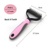 Professional Pet Deshedding Brush & Undercoat Rake