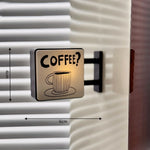 Mini LED Lightbox Fridge Magnet – Japanese Café Style