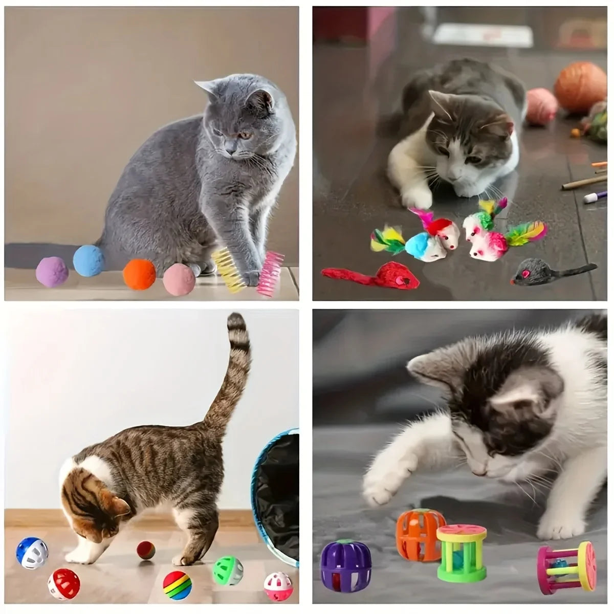 Multi-Piece Cat Toys Mixed Variety Pack