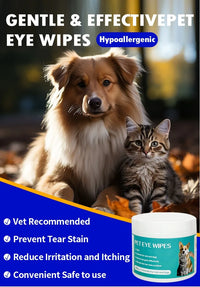 Gentle Pet Eye Wipes – Tear Stain & Dirt Remover