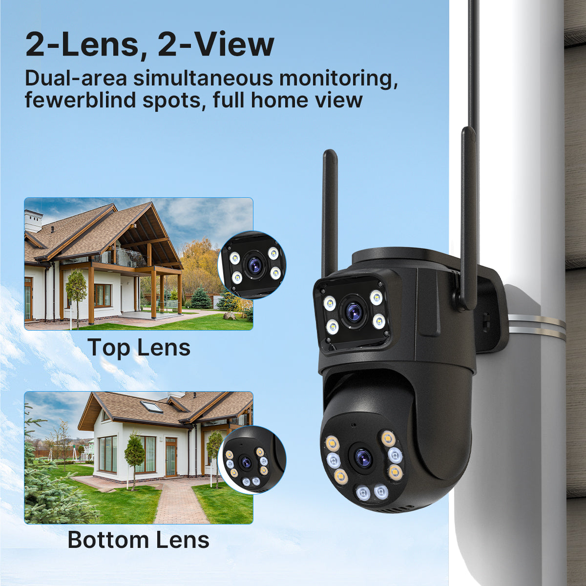 4K 8MP Outdoor Dual-Lens Security Camera
