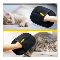 Gentle Deshedding & Massage Gloves for Cats & Dogs