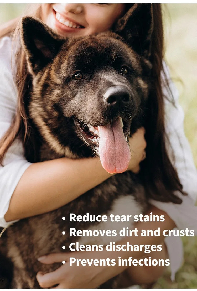 Gentle Pet Eye Wipes – Tear Stain & Dirt Remover