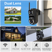 4K 8MP Outdoor Dual-Lens Security Camera