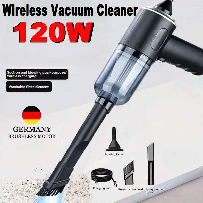 Wireless Car Vacuum – Portable Wet & Dry Cleaner