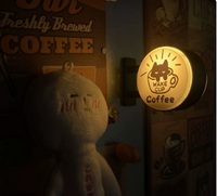Mini LED Lightbox Fridge Magnet – Japanese Café Style