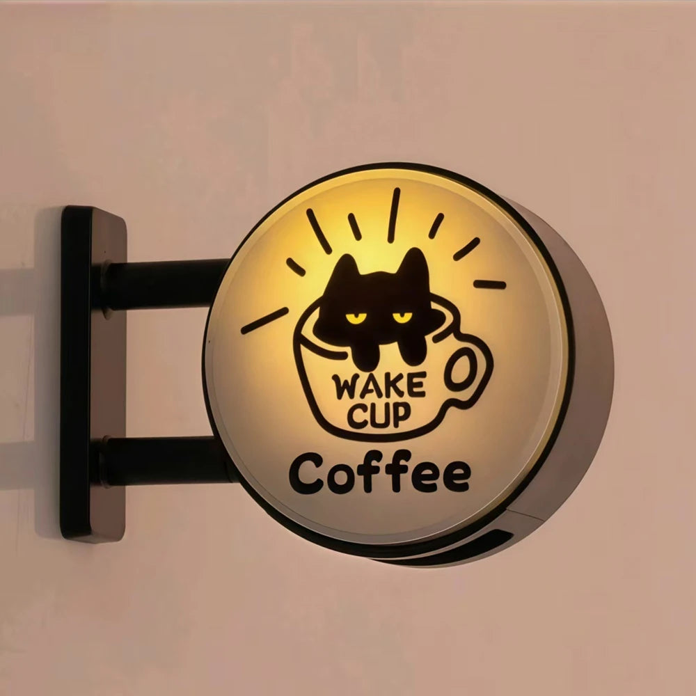 Mini LED Lightbox Fridge Magnet – Japanese Café Style