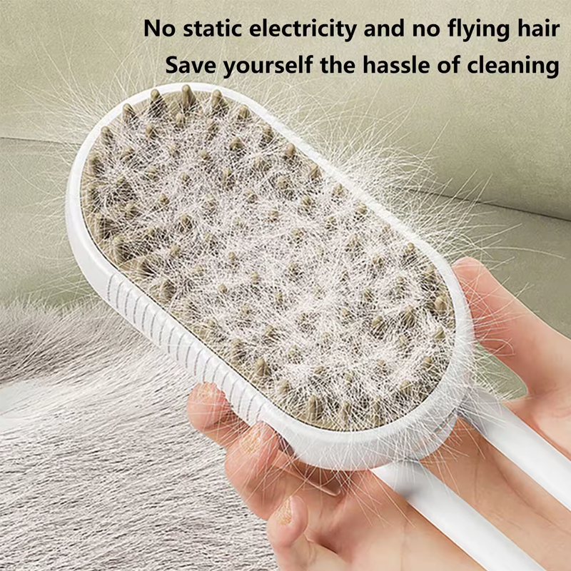 Pet Steam Spray Brush & Deshedder