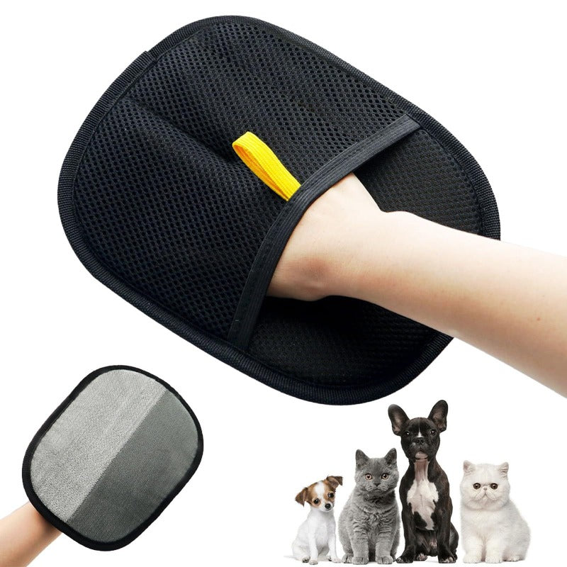 Gentle Deshedding & Massage Gloves for Cats & Dogs