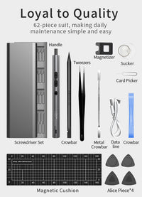 Rechargeable Electric Screwdriver Set for Phone & Watch Repair