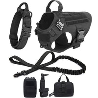Heavy-Duty Tactical Pet Harness & Leash Set