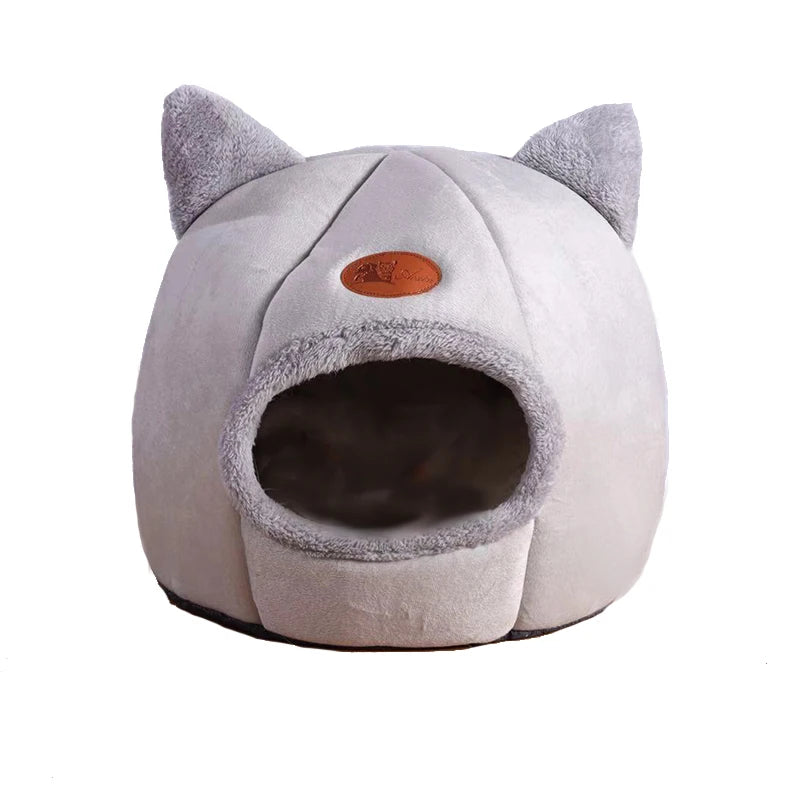 Anti-Anxiety Winter Igloo Cave Bed for Pets