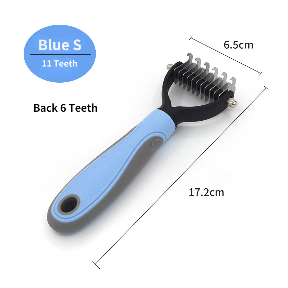 Professional Pet Deshedding Brush & Undercoat Rake