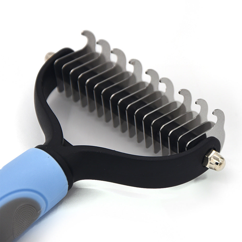 Professional Pet Deshedding Brush & Undercoat Rake