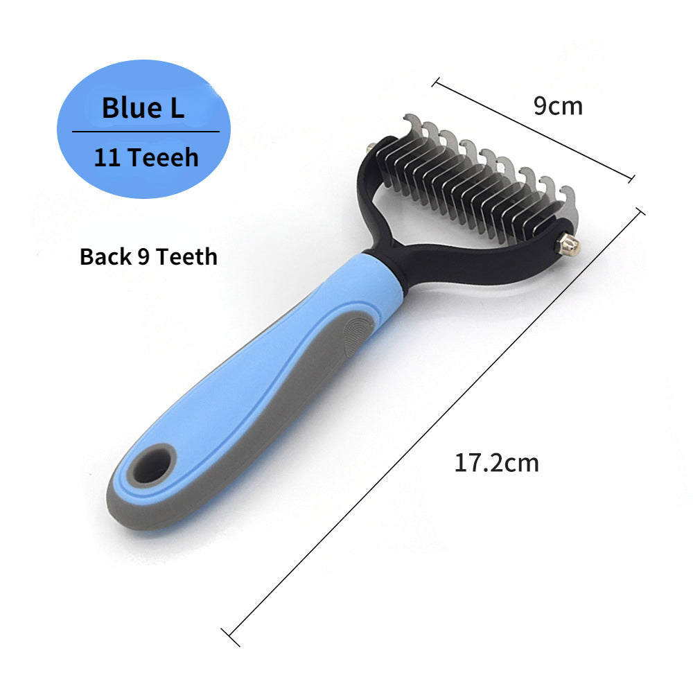 Professional Pet Deshedding Brush & Undercoat Rake