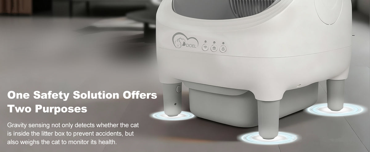 Smart Open-Top Self-Cleaning Cat Litter Box
