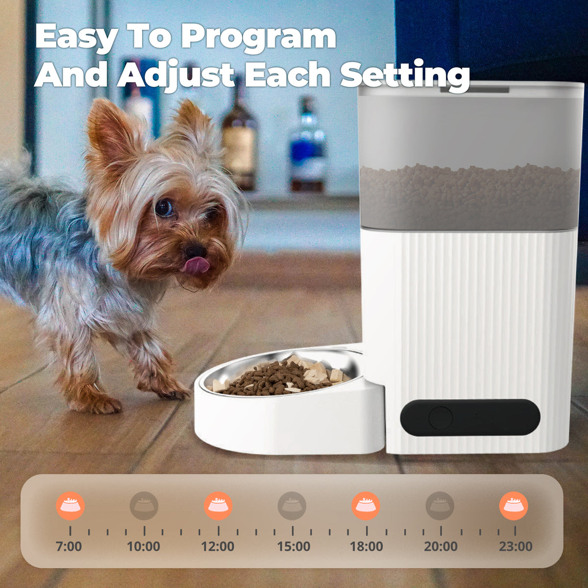 Smart App-Controlled Automatic Pet Feeder (4L)