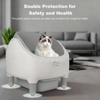 Smart Open-Top Self-Cleaning Cat Litter Box