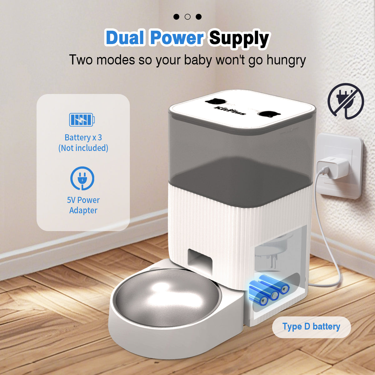 Smart App-Controlled Automatic Pet Feeder (4L)