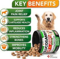 Mobility & Hip Joint Glucosamine Chews for Dogs – 2 Pack